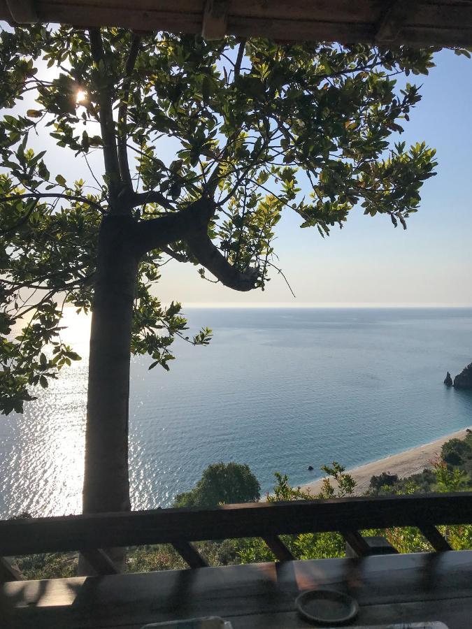 Balcony On The Rocks Villa Agioi Saranta Bagian luar foto